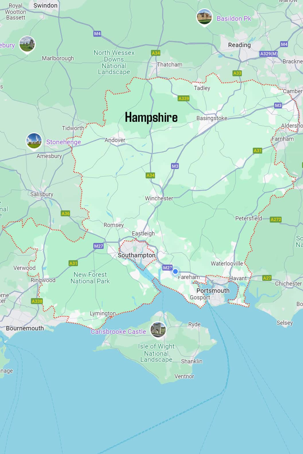 Hampshire Map