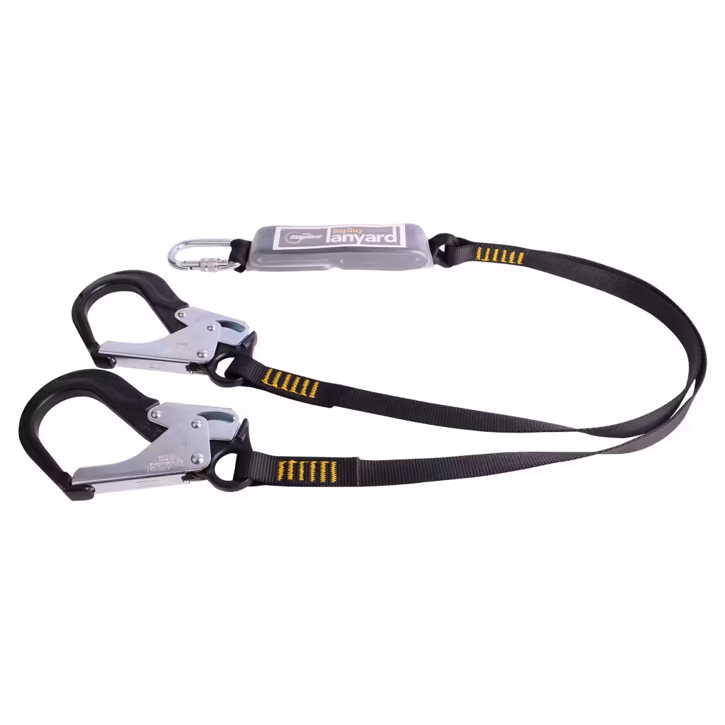 Ridgegear RGL3 BIGGUY 140kg Twin Leg Webbing Lanyard & Shock Absorber
