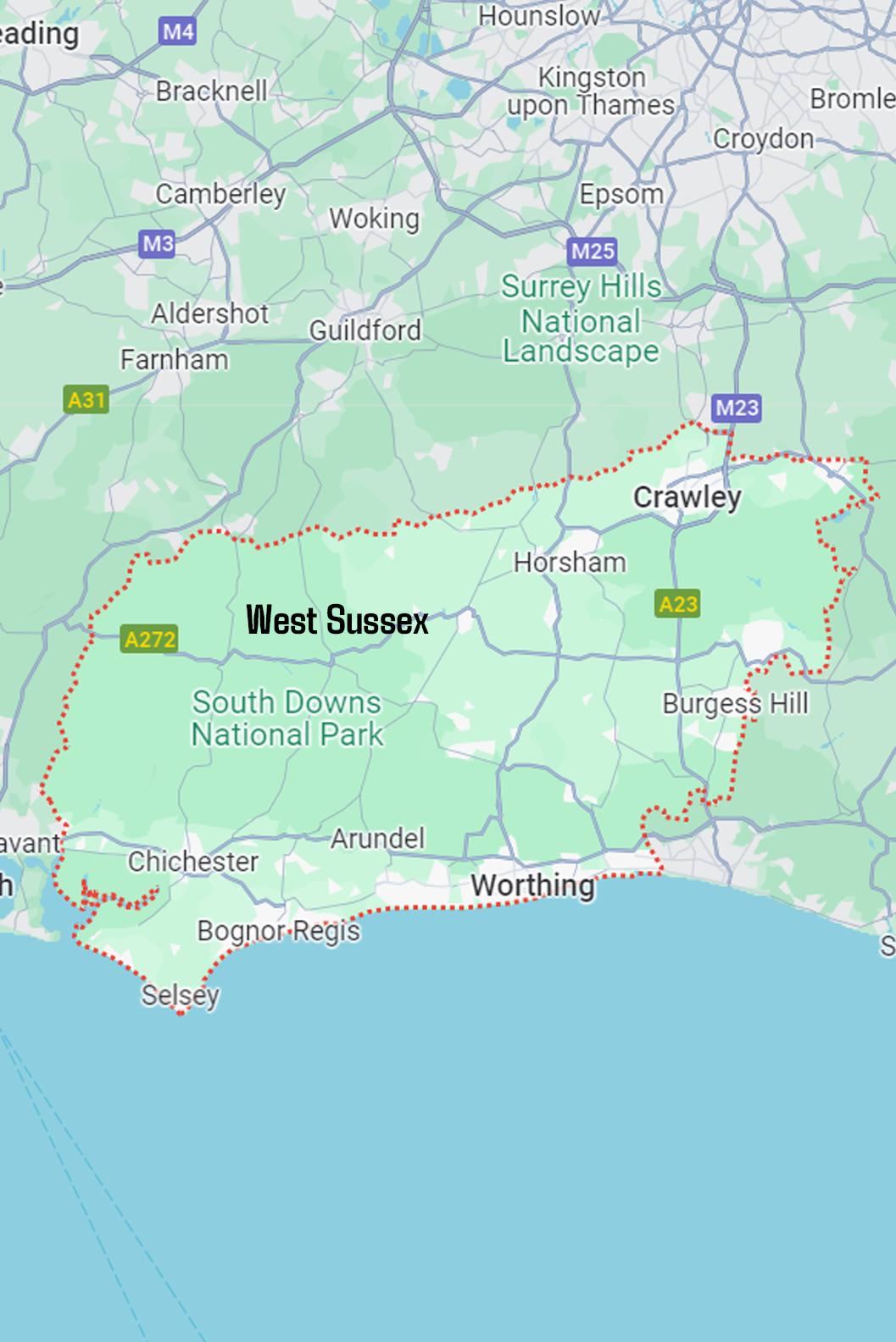 West Sussex Location